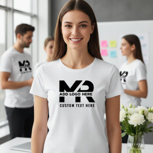 Moderne Minimalistische Benutzerdefinierte Geschäf T-Shirt