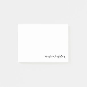 Moderne Minimalistische Benutzerdefinierte Hashtag Post-it Klebezettel