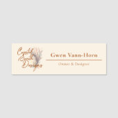 Moderne Minimalistische, benutzerdefinierte Logo-C Namensschild (Vorderseite)