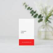Moderne Minimalistische Berater-Geschäfts-Karte - Visitenkarte (Stehend Vorderseite)