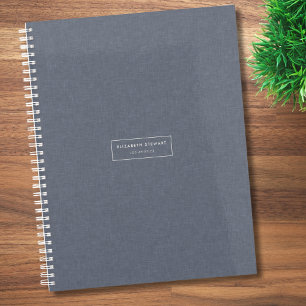 Moderne Minimalistische Berufliche Blue Linen Ivor Planer
