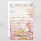 Moderne Minimalistische Berufliche Blume Weiblich Briefpapier (Vorne/Hinten)