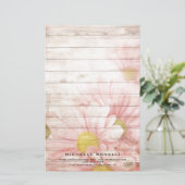 Moderne Minimalistische Berufliche Blume Weiblich Briefpapier (Stehend Vorderseite)