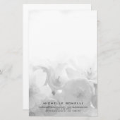 Moderne Minimalistische Berufliche Blume Weiblich Briefpapier (Vorne/Hinten)