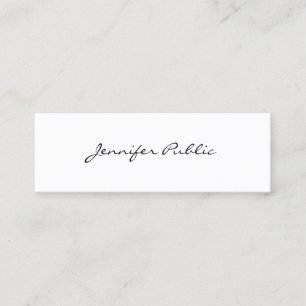 Moderne minimalistische Berufliche Elegant-Vorlage Mini Visitenkarte