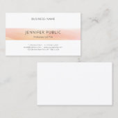 Moderne Minimalistische Berufliche Elegant-Vorlage Visitenkarte (Vorne/Hinten)