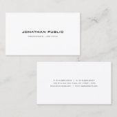 Moderne Minimalistische Berufliche Elegant-Vorlage Visitenkarte (Vorne/Hinten)