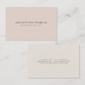 Moderne Minimalistische Berufliche Elegant-Vorlage Visitenkarte (Vorne/Hinten)