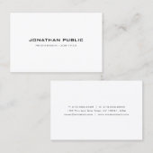 Moderne Minimalistische Berufliche Elegant-Vorlage Visitenkarte (Vorne/Hinten)