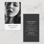 Moderne Minimalistische Berufliche Foto-Visitenkar Visitenkarte (Vorne/Hinten)