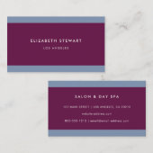 Moderne Minimalistische Berufliche Fuchsia und Blu Visitenkarte (Vorne/Hinten)