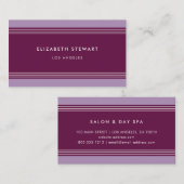 Moderne Minimalistische Berufliche Fuchsia und Lil Visitenkarte (Vorne/Hinten)