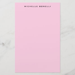 Moderne, Minimalistische, Berufliche, hellrosa Fem Briefpapier
