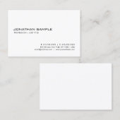 Moderne Minimalistische berufliche saubere Visitenkarte (Vorne/Hinten)