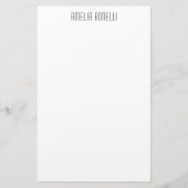 Moderne Minimalistische Berufliche Schlichte Stand Briefpapier (Vorderseite)