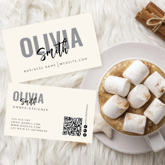 Moderne Minimalistische Berufliche Schlichte Visit Visitenkarte