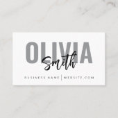 Moderne Minimalistische Berufliche Schlichte Visit Visitenkarte (Vorderseite)