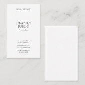 Moderne minimalistische Berufliche Vorlage Elegant Visitenkarte (Vorne/Hinten)