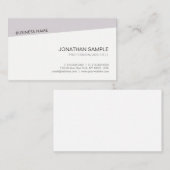Moderne Minimalistische Berufliche Vorlage Elegant Visitenkarte (Vorne/Hinten)