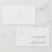 Moderne Minimalistische Berufliche Vorlage für Mon Visitenkarte (Vorne/Hinten)