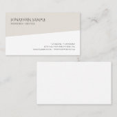 Moderne, Minimalistische Berufliche Vorlage Visitenkarte (Vorne/Hinten)