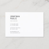 Moderne minimalistische Berufliche Vorlage Visitenkarte (Vorderseite)