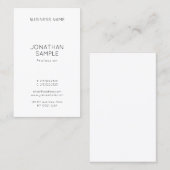 Moderne Minimalistische Berufliche Vorlage Visitenkarte (Vorne/Hinten)