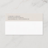 Moderne, Minimalistische Berufliche Vorlage Visitenkarte (Rückseite)