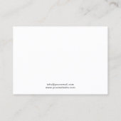 Moderne Minimalistische Bestellung Danke Business  Visitenkarte (Rückseite)