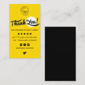 Moderne minimalistische Bestellung danke der Visit Visitenkarte (Vorne/Hinten)