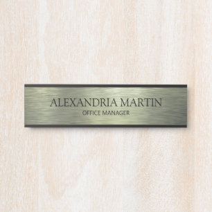 Moderne Minimalistische Bezeichnung für metallhalt Türschild