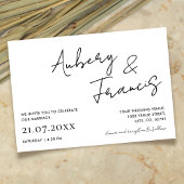 Moderne Minimalistische Bezeichnung Script Calligr Einladung