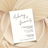 Moderne Minimalistische Bezeichnung Script Calligr Einladung