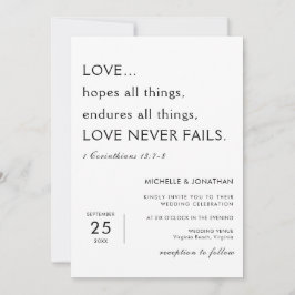 Moderne Minimalistische Bibelverse Christliche Hoc Einladung