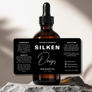 Moderne Minimalistische Black Beauty Kosmetikflasc