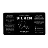 Moderne Minimalistische Black Beauty Kosmetikflasc (Vorne)