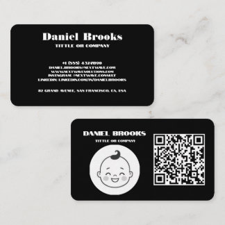 Moderne Minimalistische Black Business Card Visitenkarte