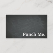 Moderne Minimalistische Black Chalkboard Loyalty C Visitenkarte (Vorderseite)