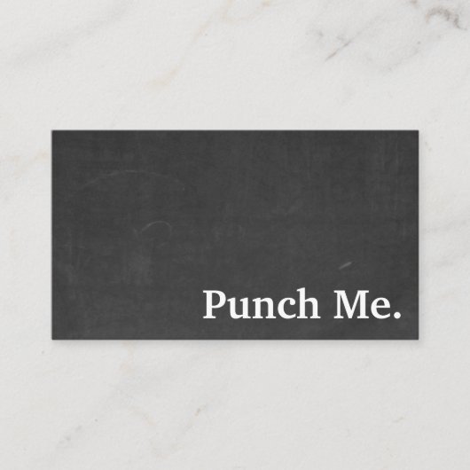 Moderne Minimalistische Black Chalkboard Loyalty C Visitenkarte (Vorderseite)