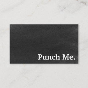 Moderne Minimalistische Black Chalkboard Loyalty C Visitenkarte