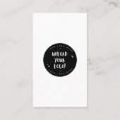 Moderne Minimalistische Black Connect mit QR Code Visitenkarte (Rückseite)