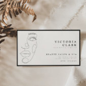 Moderne Minimalistische Black Salon Business Cards Visitenkarte