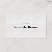 Moderne Minimalistische Black & White Loyalty Card Visitenkarte (Rückseite)