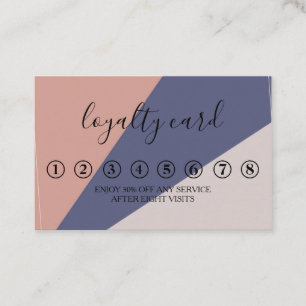 Moderne Minimalistische Black & White Loyalty Card Visitenkarte