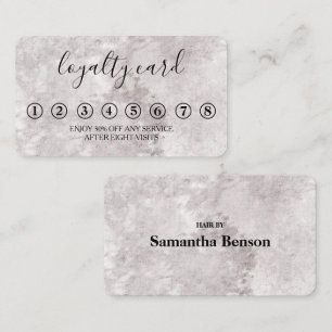Moderne Minimalistische Black & White Loyalty Card Visitenkarte