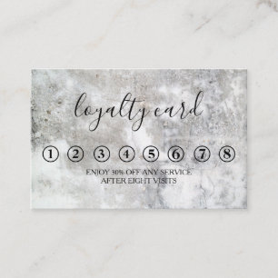 Moderne Minimalistische Black & White Loyalty Card Visitenkarte