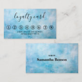 Moderne Minimalistische Black & White Loyalty Card Visitenkarte (Vorne/Hinten)