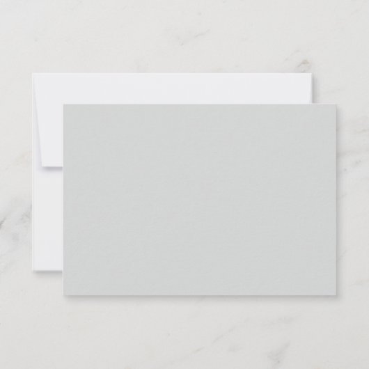 Moderne Minimalistische Blale Taupe Wedding Websit Einladung (Rückseite)