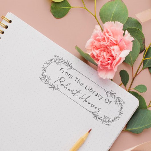 Moderne Minimalistische Blätter aus der Bibliothek Gummistempel