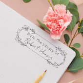 Moderne Minimalistische Blätter aus der Bibliothek Permastempel